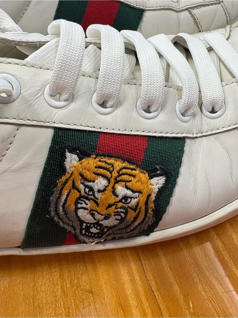 Gucci Ace Embroidered Tiger Sneakers